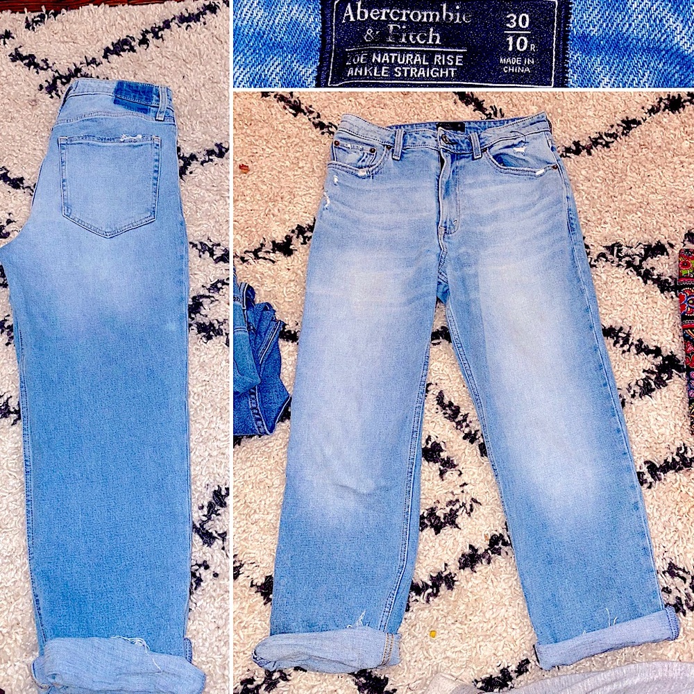 High waisted boyfriend/mom jeans!